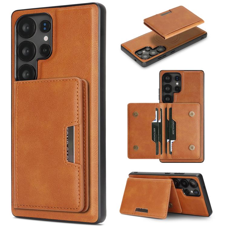 For Samsung Galaxy S25 Ultra 5G Kalebol Strong MagSafe Magnetic Two-Fold Card Bag Leather Phone Case(Brown)
For Samsung Galaxy S25 Ultra 5G Kalebol Strong MagSafe Magnetic Two-Fold Card Bag Leather Phone Case(Brown)