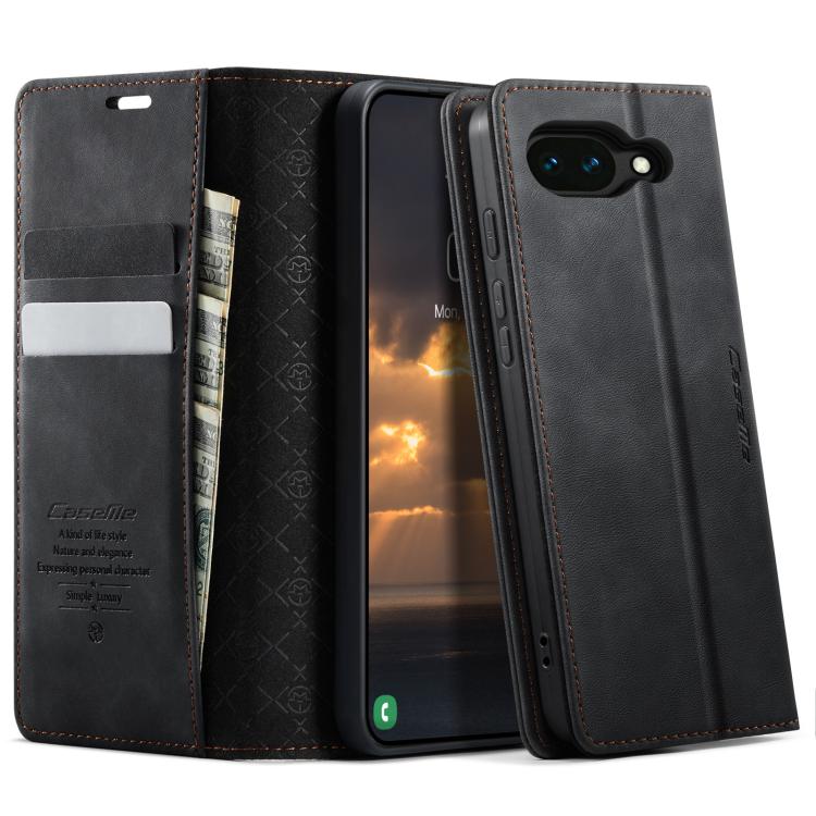 For Google Pixel 10a CaseMe 033 Calf Leather Lining Microfibre RFID Blocking Phone Case(Black)
For Google Pixel 10a CaseMe 033 Calf Leather Lining Microfibre RFID Blocking Phone Case(Black)