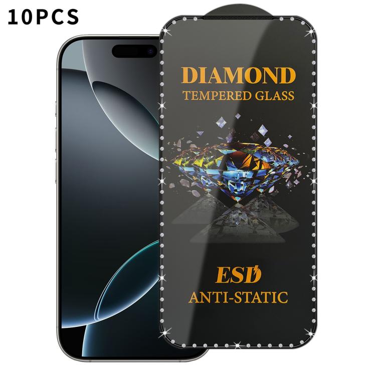 For iPhone 16 Pro Max 10pcs Full-Screen Diamond-Studded Silkscreen High-Definition Anti-Static Tempered Glass Film
For iPhone 16 Pro Max 10pcs Full-Screen Diamond-Studded Silkscreen High-Definition Anti-Static Tempered Glass Film