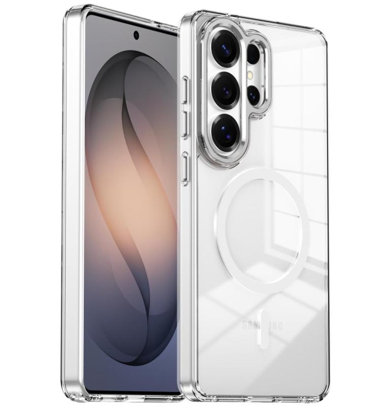 For Samsung Galaxy S26 Ultra 5G Electroplated Cat-Eye Frame Magnetic MagSafe Shockproof Phone Case(White)
For Samsung Galaxy S26 Ultra 5G Electroplated Cat-Eye Frame Magnetic MagSafe Shockproof Phone Case(White)