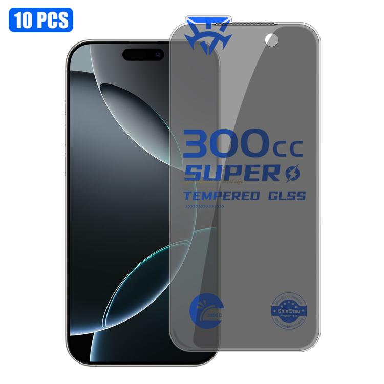For iPhone 16 Pro 10pcs 300CC Large Arc Antistatic Corning Gorilla Privacy Tempered Glass Film
For iPhone 16 Pro 10pcs 300CC Large Arc Antistatic Corning Gorilla Privacy Tempered Glass Film