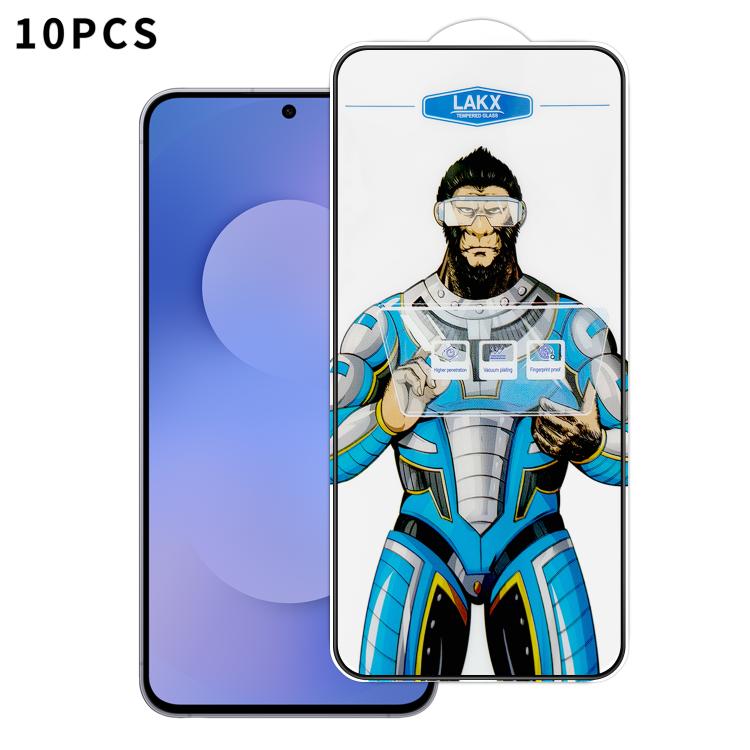 For Samsung Galaxy S25 FE 5G 10pcs Blue Gorilla Anti-fingerprint Anti-static Silk Screen HD Electroplated Tempered Glass Film
For Samsung Galaxy S25 FE 5G 10pcs Blue Gorilla Anti-fingerprint Anti-static Silk Screen HD Electroplated Tempered Glass Film