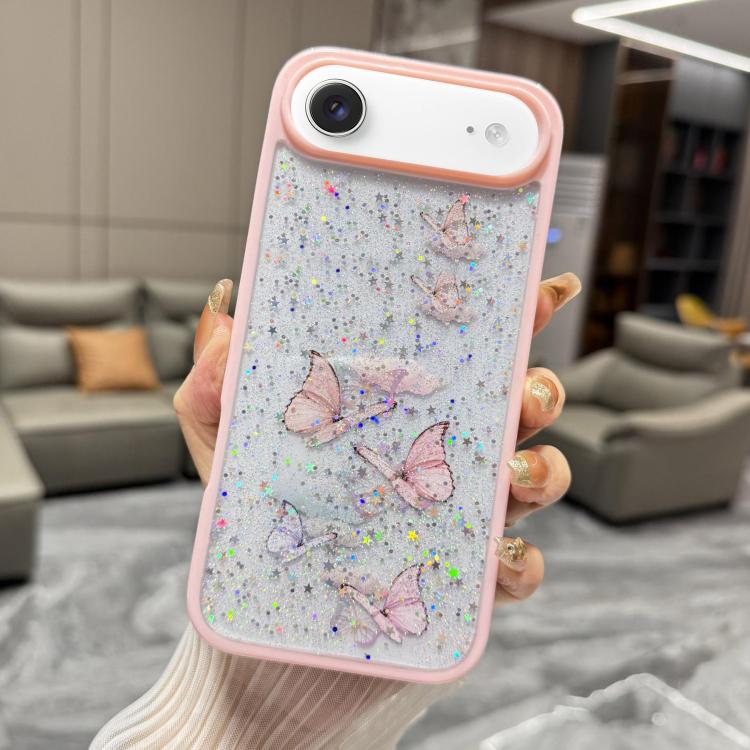 For iPhone Air Color Butterfly Glitter Epoxy TPU Phone Case(Pink)
For iPhone Air Color Butterfly Glitter Epoxy TPU Phone Case(Pink)