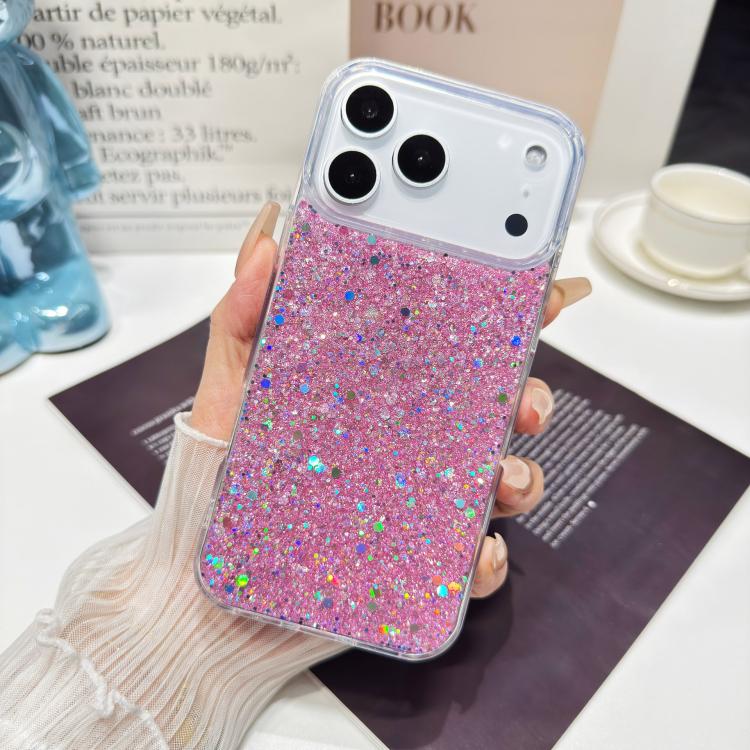 For iPhone 17 Pro Max Glitter Sequins Epoxy TPU Phone Case(Pink)
For iPhone 17 Pro Max Glitter Sequins Epoxy TPU Phone Case(Pink)