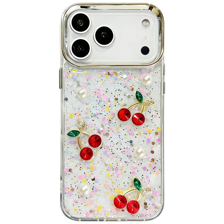 For iPhone 17 Pro Max Glitter 3D Cherry Epoxy Resin Phone Case(Cherry Pearl)
For iPhone 17 Pro Max Glitter 3D Cherry Epoxy Resin Phone Case(Cherry Pearl)
