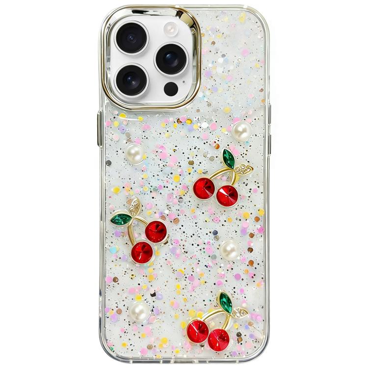 For iPhone 16 Pro Max Glitter 3D Cherry Epoxy Resin Phone Case(Cherry Pearl)
For iPhone 16 Pro Max Glitter 3D Cherry Epoxy Resin Phone Case(Cherry Pearl)