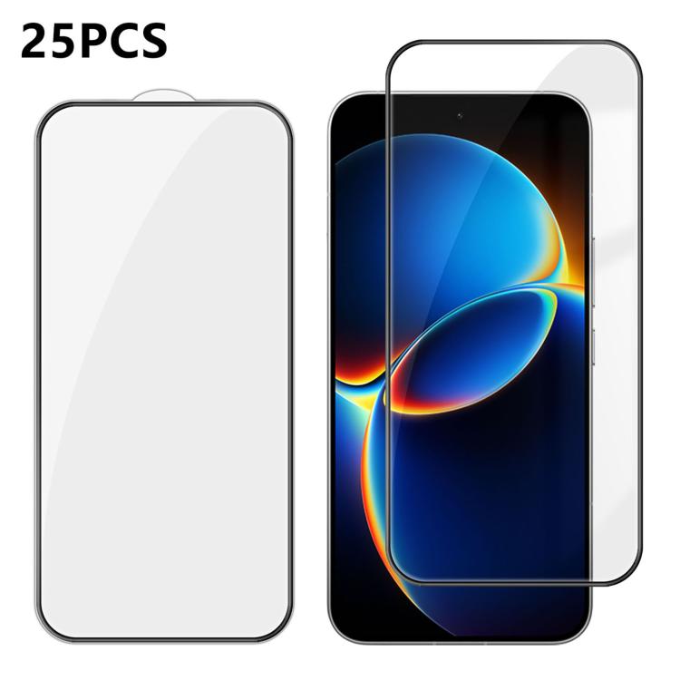 For Redmi K90 Max 5G 25pcs High-Aluminum Full-Coverage Anti-Fingerprint Screen-Printed HD Tempered Glass Film
For Redmi K90 Max 5G 25pcs High-Aluminum Full-Coverage Anti-Fingerprint Screen-Printed HD Tempered Glass Film