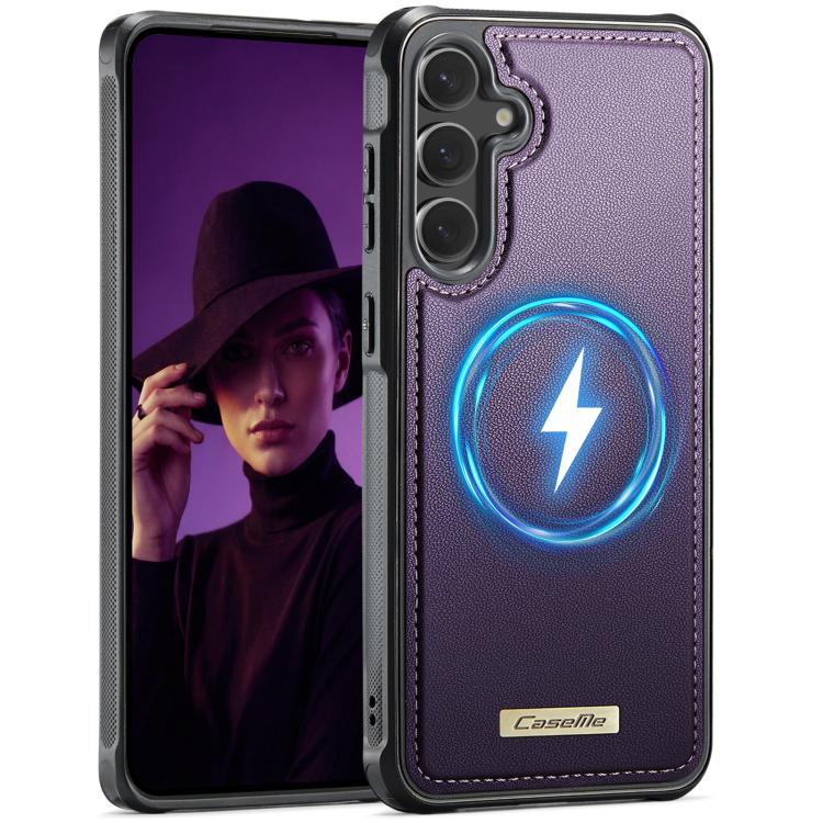 For Samsung Galaxy S23 FE 5G CaseMe C69 Series Magnetic Vegan Leather Back Phone Case(Purple)
For Samsung Galaxy S23 FE 5G CaseMe C69 Series Magnetic Vegan Leather Back Phone Case(Purple)