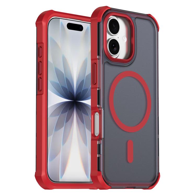 For iPhone 17 Skin Feel Semi-transparent Frosted Magnetic Four-Corner Shockproof Phone Case(Red)
For iPhone 17 Skin Feel Semi-transparent Frosted Magnetic Four-Corner Shockproof Phone Case(Red)