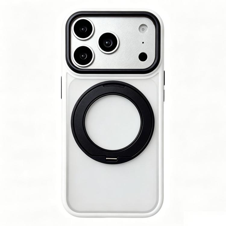 For iPhone 17 Pro Max Semi-transparent Color Shield 360 Rotation Holder Magnetic Phone Case(White)
For iPhone 17 Pro Max Semi-transparent Color Shield 360 Rotation Holder Magnetic Phone Case(White)