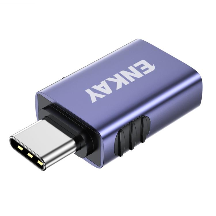 1 Pcs ENKAY ENK-AT130 10Gbps Female USB 3.2 A to Male Type-C Data Adapter Aluminium Alloy Converter(Purple)
1 Pcs ENKAY ENK-AT130 10Gbps Female USB 3.2 A to Male Type-C Data Adapter Aluminium Alloy Converter(Purple)