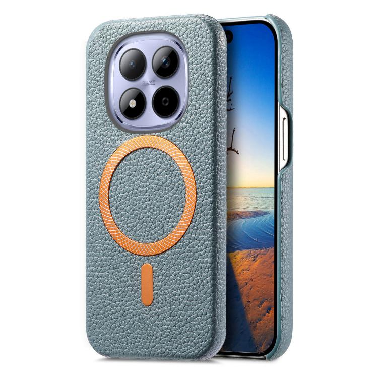 For Redmi Note 15 Pro Global 163.6mm Litchi Texture Brushed MagSafe PU Back Cover Phone Case(Blue)
For Redmi Note 15 Pro Global 163.6mm Litchi Texture Brushed MagSafe PU Back Cover Phone Case(Blue)