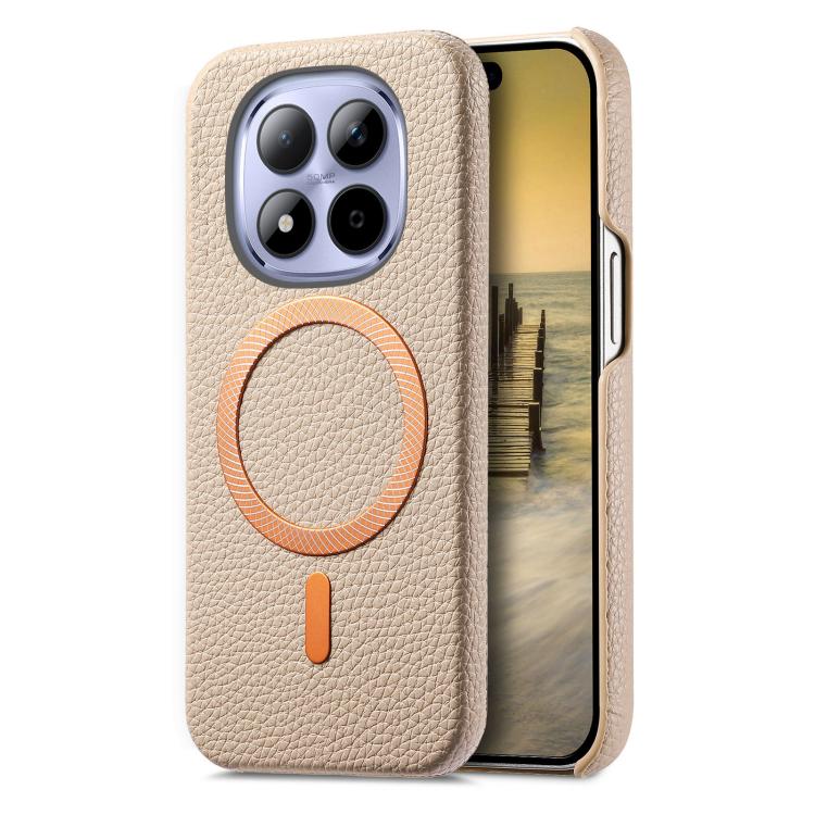 For Redmi Note 15 Pro Global 163.6mm Litchi Texture Brushed MagSafe PU Back Cover Phone Case(Khaki)
For Redmi Note 15 Pro Global 163.6mm Litchi Texture Brushed MagSafe PU Back Cover Phone Case(Khaki)
