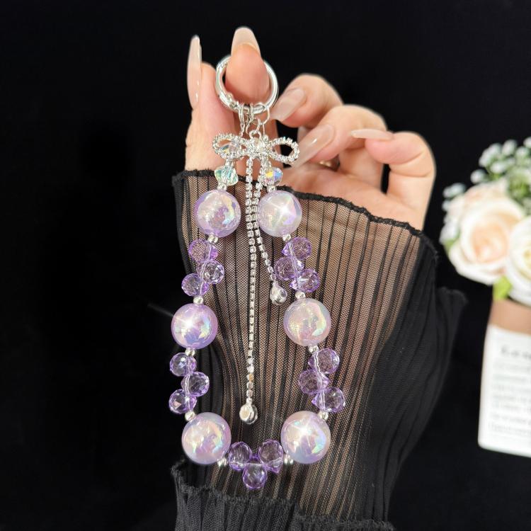Large Bead Bow Tassel Crystal Chain(Purple)
Large Bead Bow Tassel Crystal Chain(Purple)