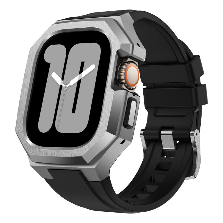 For Apple Watch Ultra 3 / 2 / 1 49mm Stainless Steel Protective Case Integrated Fluororubber Watch Band(Silver)
For Apple Watch Ultra 3 / 2 / 1 49mm Stainless Steel Protective Case Integrated Fluororubber Watch Band(Silver)