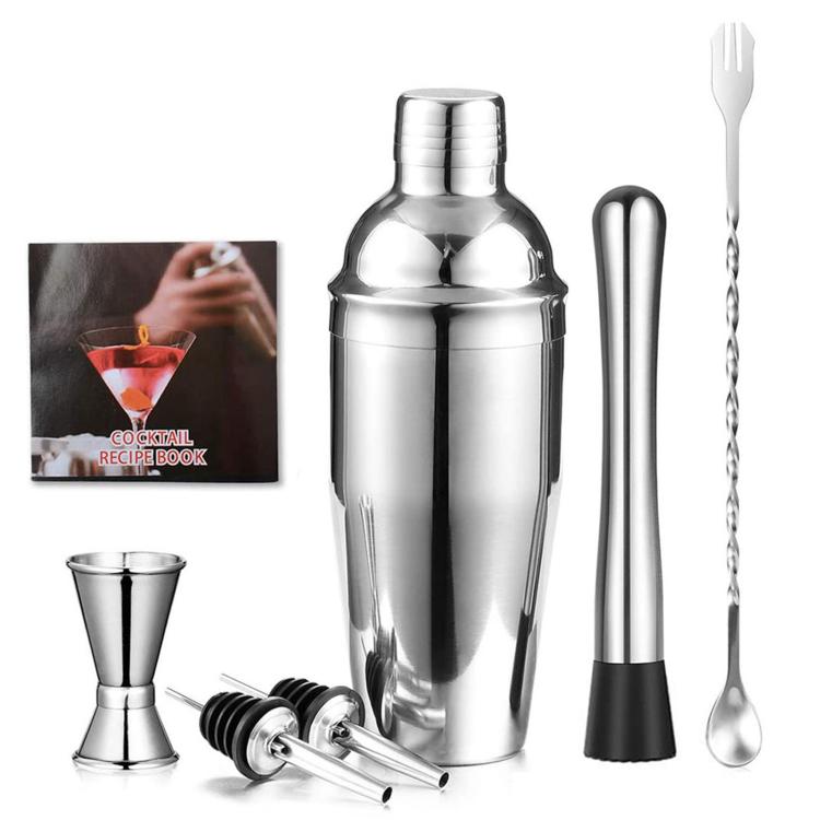 Stainless Steel Cocktail Set 750ml Shaker and Cocktail Tools 7-Piece Set
Stainless Steel Cocktail Set 750ml Shaker and Cocktail Tools 7-Piece Set