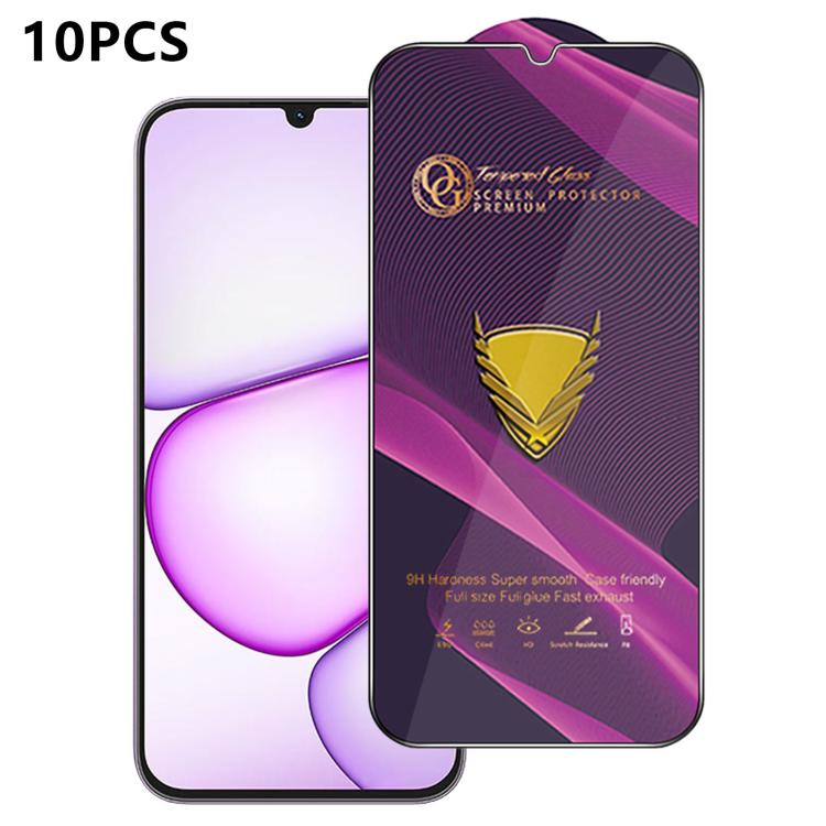 For Realme C100i 4G 10pcs OG Purple Large-Arc Anti-Static High-Alumina Screen-Printed HD Tempered Glass Film
For Realme C100i 4G 10pcs OG Purple Large-Arc Anti-Static High-Alumina Screen-Printed HD Tempered Glass Film