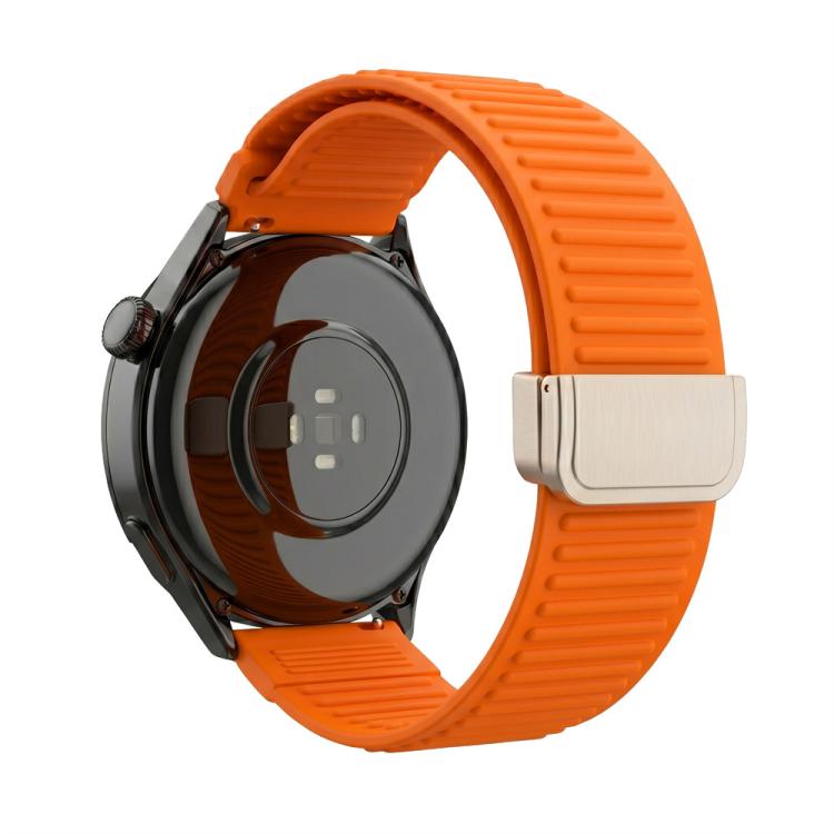 22mm Mountain Pattern Loop Magnetic Buckle Silicone Watch Band(Orange)
22mm Mountain Pattern Loop Magnetic Buckle Silicone Watch Band(Orange)