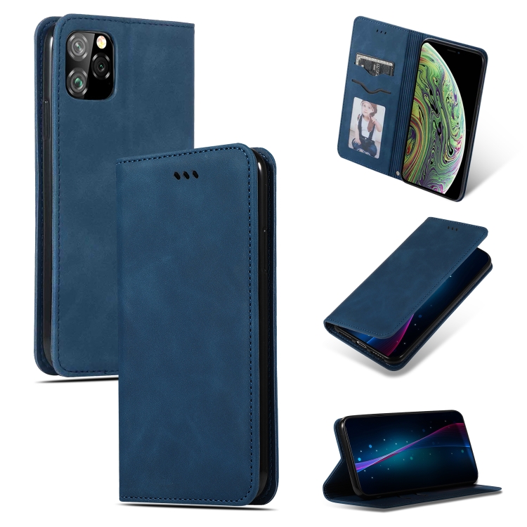 For iPhone 11 Pro Retro Skin Feel Business Magnetic Horizontal Flip Leather Case(Navy Blue)
For iPhone 11 Pro Retro Skin Feel Business Magnetic Horizontal Flip Leather Case(Navy Blue)