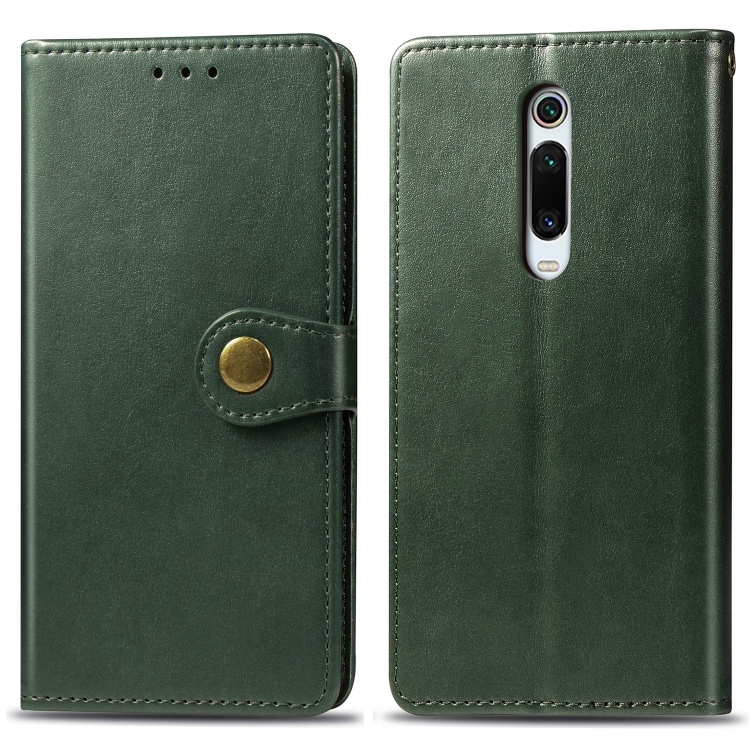 Retro Solid Color Leather Buckle Mobile Phone Protection Leather Case with Lanyard & Photo Frame & Card Slot & Wallet & Bracket Function for Xiaomi 9T / 9T Pro / Redmi K20 / Redmi K20 Pro(Green)
Retro Solid Color Leather Buckle Mobile Phone Protection Leather Case with Lanyard & Photo Frame & Card Slot & Wallet & Bracket Function for Xiaomi 9T / 9T Pro / Redmi K20 / Redmi K20 Pro(Green)