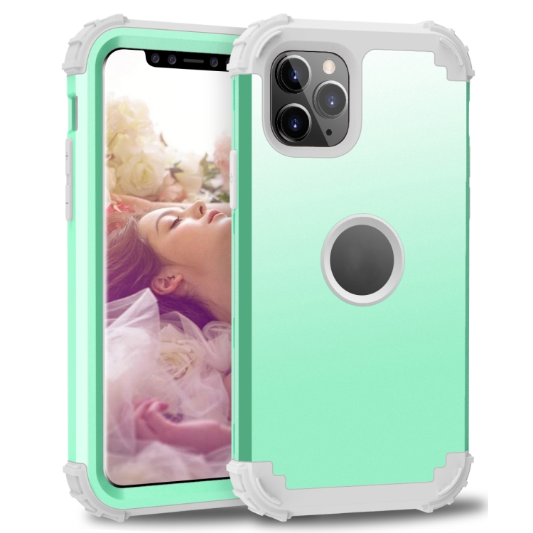 For iPhone 11 Pro PC+ Silicone Three-piece Anti-drop Mobile Phone Protective Back Cover(Green)
For iPhone 11 Pro PC+ Silicone Three-piece Anti-drop Mobile Phone Protective Back Cover(Green)
