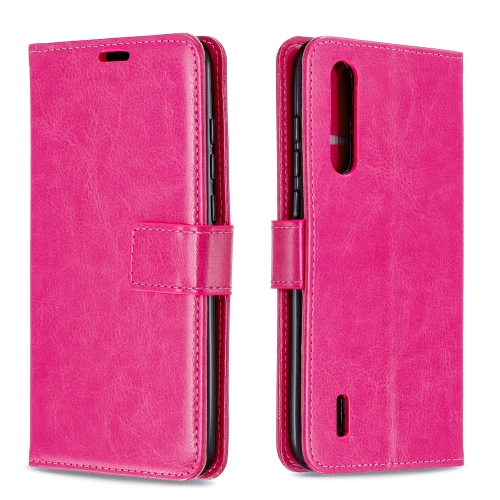 

For Xiaomi Mi 9 Lite / CC9 Crazy Horse Texture Horizontal Flip Leather Case with Holder & Card Slots & Wallet & Photo Frame(Rose)