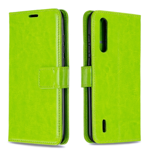 

For Xiaomi Mi 9 Lite / CC9 Crazy Horse Texture Horizontal Flip Leather Case with Holder & Card Slots & Wallet & Photo Frame(Green)