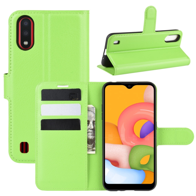 For Galaxy A01 Litchi Texture Horizontal Flip Protective Case with Holder & Card Slots & Wallet(Green)
For Galaxy A01 Litchi Texture Horizontal Flip Protective Case with Holder & Card Slots & Wallet(Green)