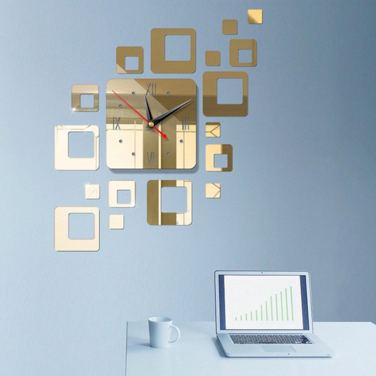 Home Mirror Surface Sticker Home Office Decorative Mirrors 3D Stereo Clock Acrylic Mirror Clock Block Combination Clock(Mirror Light Gold)
Home Mirror Surface Sticker Home Office Decorative Mirrors 3D Stereo Clock Acrylic Mirror Clock Block Combination Clock(Mirror Light Gold)
