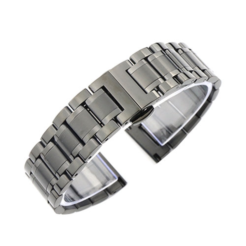 23mm Steel Bracelet Butterfly Buckle Five Beads Unisex Stainless Steel Solid Watch Strap, Color:Black
23mm Steel Bracelet Butterfly Buckle Five Beads Unisex Stainless Steel Solid Watch Strap, Color:Black