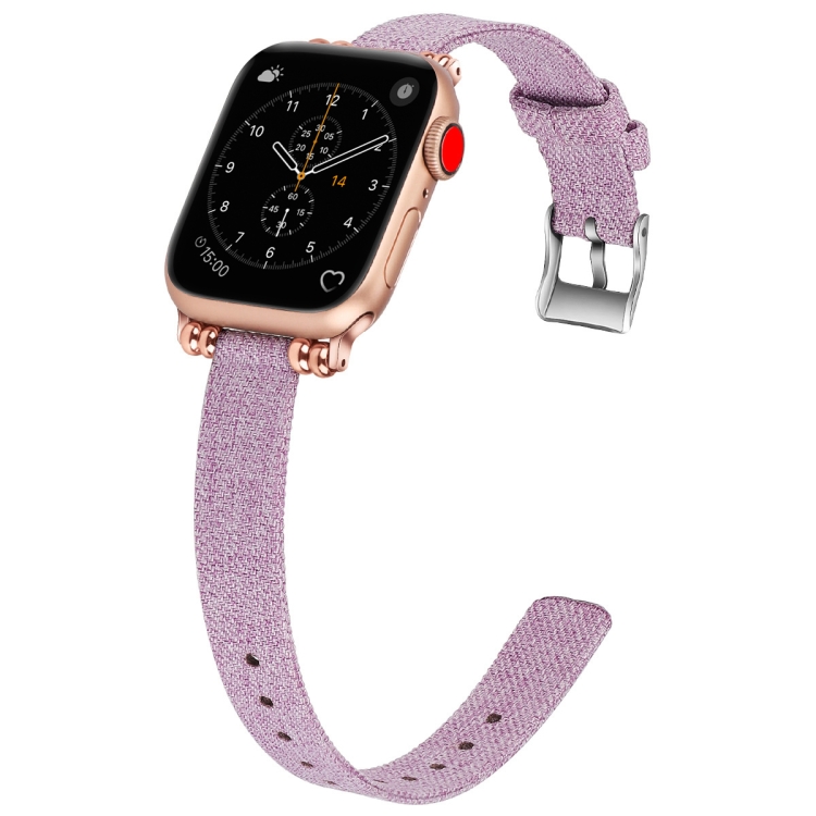 Nylon Canvas Beaded Watch Band For Apple Watch Series 6&SE&5&4 40mm / 3&2&1 38mm(Light Purple)
Nylon Canvas Beaded Watch Band For Apple Watch Series 6&SE&5&4 40mm / 3&2&1 38mm(Light Purple)