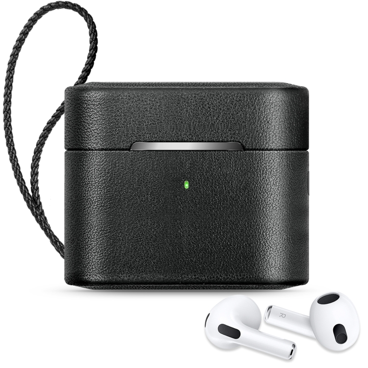 Wireless Earphone Protective Shell Leather Case Split Storage Box For Airpods 3(Black)
Wireless Earphone Protective Shell Leather Case Split Storage Box For Airpods 3(Black)