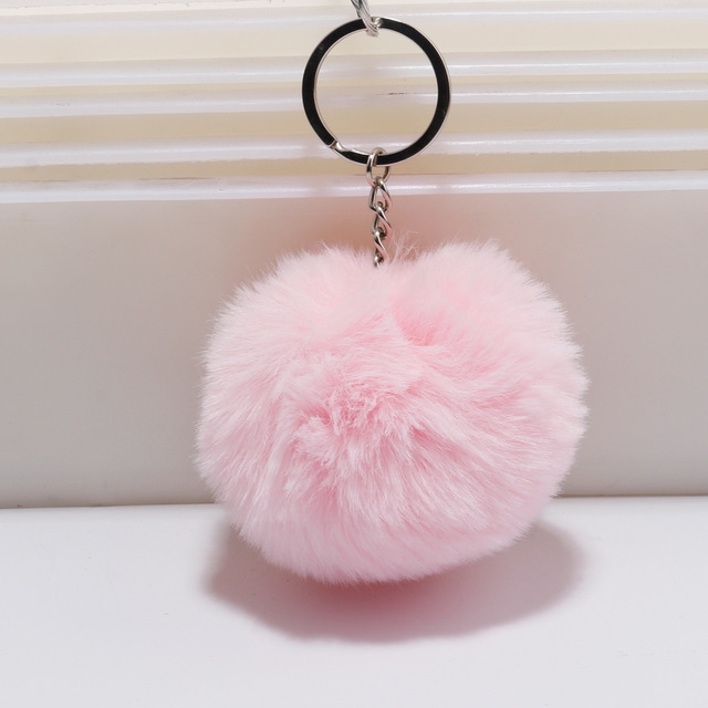 Simple Key Chain Fur Ball Pompon Keychain Pompom Artificial Rabbit Fur Animal Keychains for Woman Car Bag Key Rings(pink)
Simple Key Chain Fur Ball Pompon Keychain Pompom Artificial Rabbit Fur Animal Keychains for Woman Car Bag Key Rings(pink)
