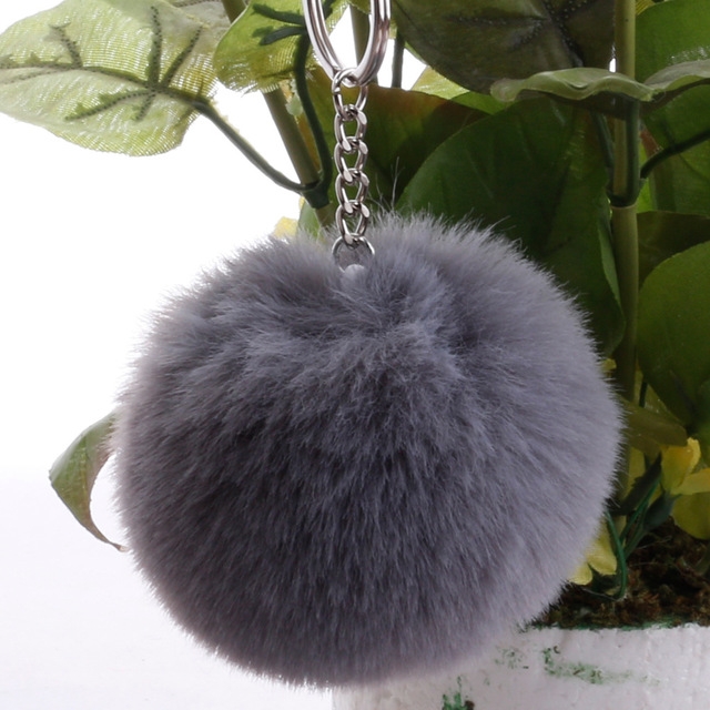 Simple Key Chain Fur Ball Pompon Keychain Pompom Artificial Rabbit Fur Animal Keychains for Woman Car Bag Key Rings(light gray)
Simple Key Chain Fur Ball Pompon Keychain Pompom Artificial Rabbit Fur Animal Keychains for Woman Car Bag Key Rings(light gray)