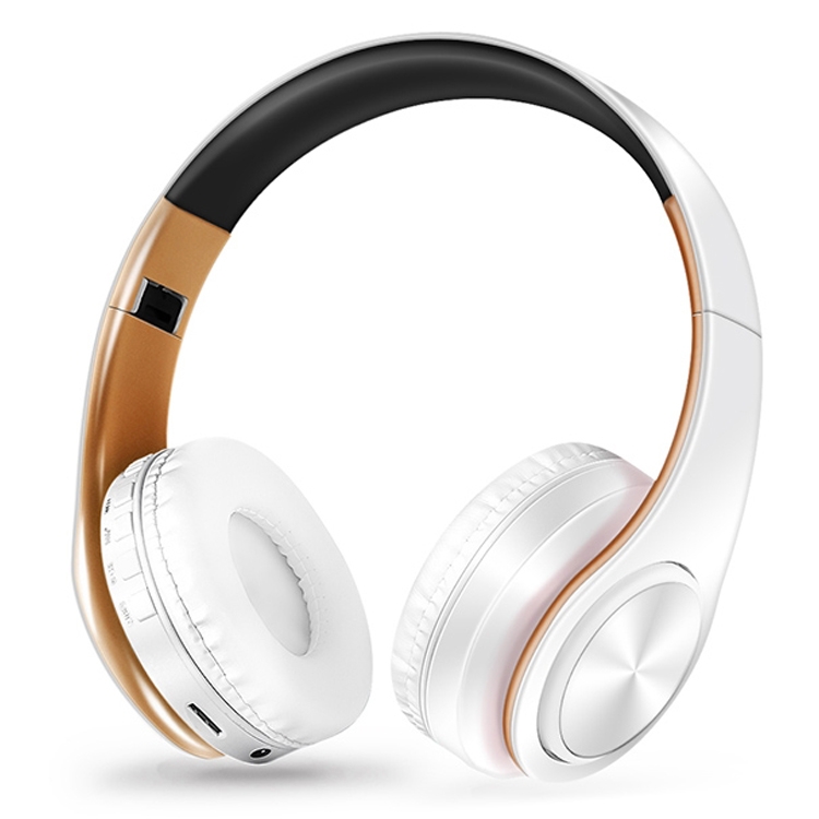 LPT660 Foldable Stereo Bluetooth Headset MP3 Player, Support 32GB TF Card & 3.5mm AUX(White Gold)
LPT660 Foldable Stereo Bluetooth Headset MP3 Player, Support 32GB TF Card & 3.5mm AUX(White Gold)