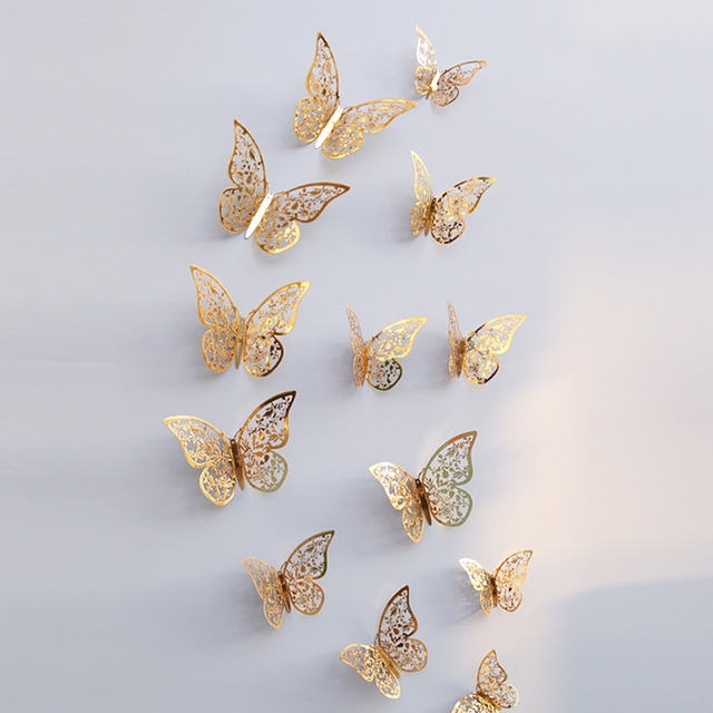 3D Wallpaper Home Decoration Hollow Butterfly Fridge Wall Stickers(Hollow Butterfly C type Gold)
3D Wallpaper Home Decoration Hollow Butterfly Fridge Wall Stickers(Hollow Butterfly C type Gold)