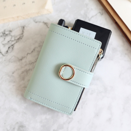 

Women Wallets Small Fashion Leather Purse Ladies Card Bag For Female Purse Money Clip Wallet(Light Green)
