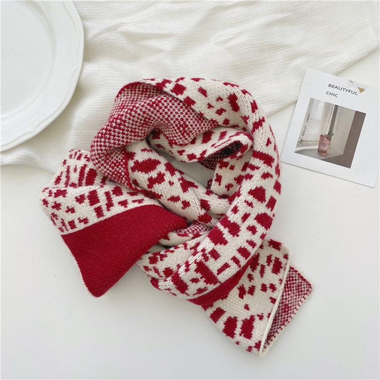 Autumn and Winter Warm All-Match Leopard Texture Color Matching Children Knitted Scarf, Size:122 x 20cm(Date Red)
Autumn and Winter Warm All-Match Leopard Texture Color Matching Children Knitted Scarf, Size:122 x 20cm(Date Red)