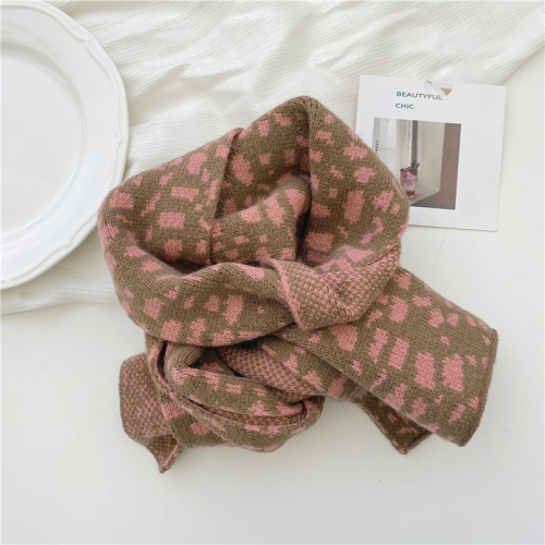 Autumn and Winter Warm All-Match Leopard Texture Color Matching Children Knitted Scarf, Size:122 x 20cm(Pink)
Autumn and Winter Warm All-Match Leopard Texture Color Matching Children Knitted Scarf, Size:122 x 20cm(Pink)