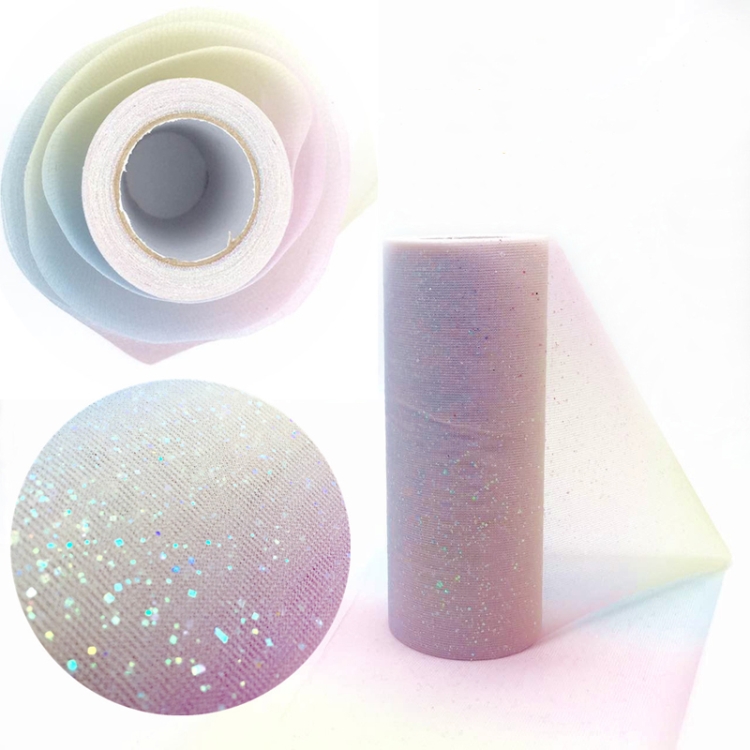 2 PCS Glitter Rainbow Net Yarn Roll for Photo Background / Desktop Decoration / Skirt, Length: 9m, Width: 15cm(ABK1 Pink Yellow Blue Gradient Glitter)
2 PCS Glitter Rainbow Net Yarn Roll for Photo Background / Desktop Decoration / Skirt, Length: 9m, Width: 15cm(ABK1 Pink Yellow Blue Gradient Glitter)