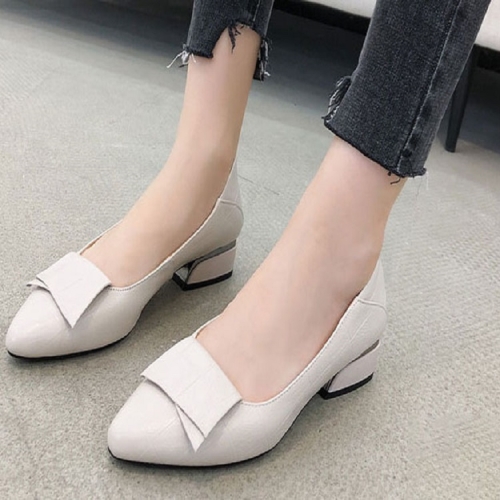 Spring And Summer Cowhide Shoes With Thick Heel Mid-Heel For Women, Size: 39(Beige)
Spring And Summer Cowhide Shoes With Thick Heel Mid-Heel For Women, Size: 39(Beige)