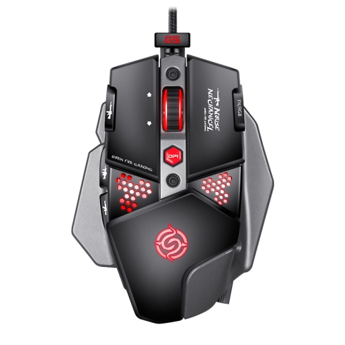 

K-snake G9 6400 DPI 8-keys Free Drive Disassembly Gaming Mechanical Wired Mouse, Cable Length: 1.8m(Magic Black)