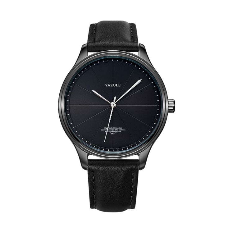 YAZOLE 503 Simple Line Pattern Dial Men Quartz Watch(Black Shell Black Tray Black Belt)
YAZOLE 503 Simple Line Pattern Dial Men Quartz Watch(Black Shell Black Tray Black Belt)