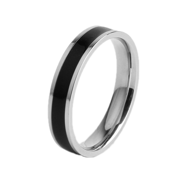 4 PCS Simple Black White Epoxy Couple Ring Women Titanium Steel Ring Jewelry, Size: US Size 8(Black Glue Silver)
4 PCS Simple Black White Epoxy Couple Ring Women Titanium Steel Ring Jewelry, Size: US Size 8(Black Glue Silver)