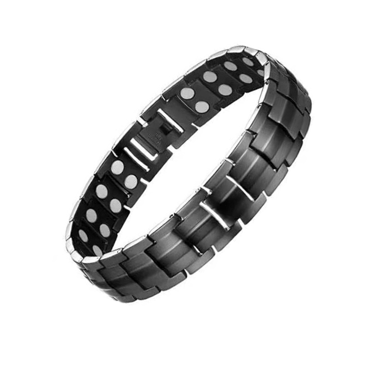 2 PCS Double Row Magnet Magnetic Therapy Bracelet For Men, Colour: Black Full Magnet
2 PCS Double Row Magnet Magnetic Therapy Bracelet For Men, Colour: Black Full Magnet