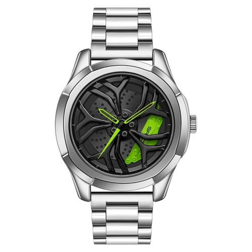 SANDA P1065 Wheel Series Casual Steel Band Quartz Watch For Men(Silver Green)
SANDA P1065 Wheel Series Casual Steel Band Quartz Watch For Men(Silver Green)