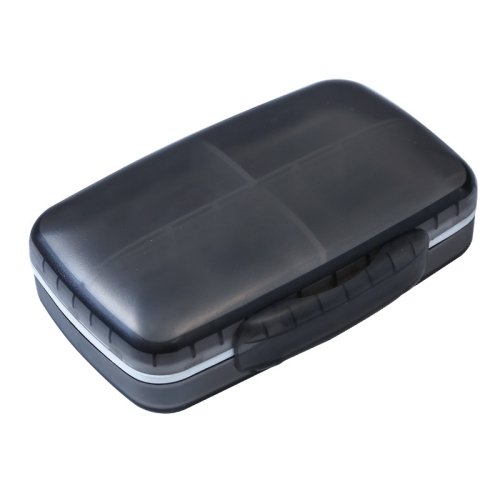 

FY-8833 Detachable Medicine Storage Box Large Capacity Eight-compartment Plastic Pill Box(Black)