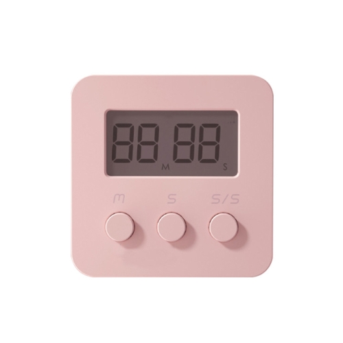

2 PCS Child Study Time Manager Kitchen Warner Mini Electronic Timer(Coral Pink)
