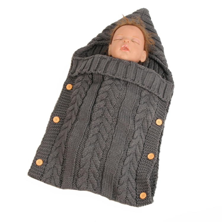 Zzsd0002 Autumn / Winter Baby Knitted Woolen Button Sleeping Bag Photography Blanket Stroller Sleeping Bag(Dark Gray)
Zzsd0002 Autumn / Winter Baby Knitted Woolen Button Sleeping Bag Photography Blanket Stroller Sleeping Bag(Dark Gray)