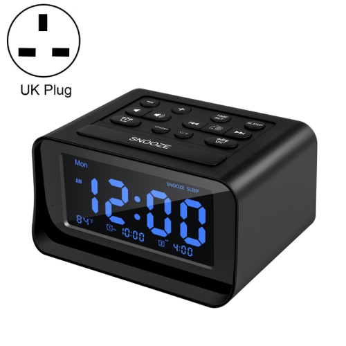 LED Digital Bedroom Alarm Clock With USB Charging Port Clock Radio Temperature Electronic Platform Clock, Specification: UK Plug(Black)
LED Digital Bedroom Alarm Clock With USB Charging Port Clock Radio Temperature Electronic Platform Clock, Specification: UK Plug(Black)